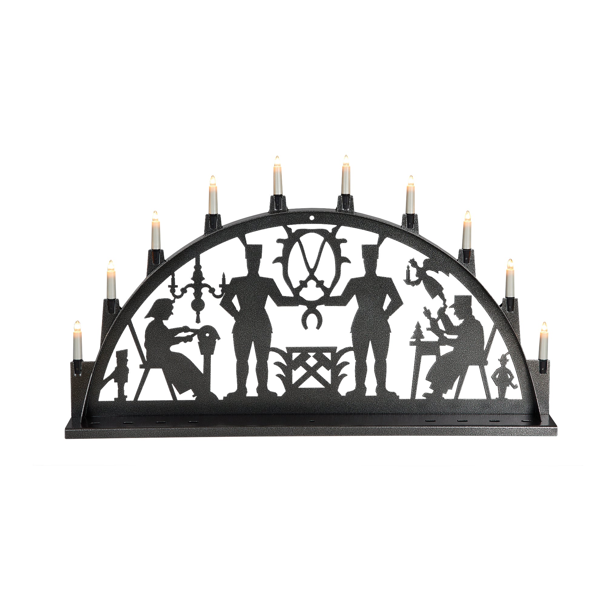 Außenschwibbogen Motiv Bergmann - Hammerschlagoptik