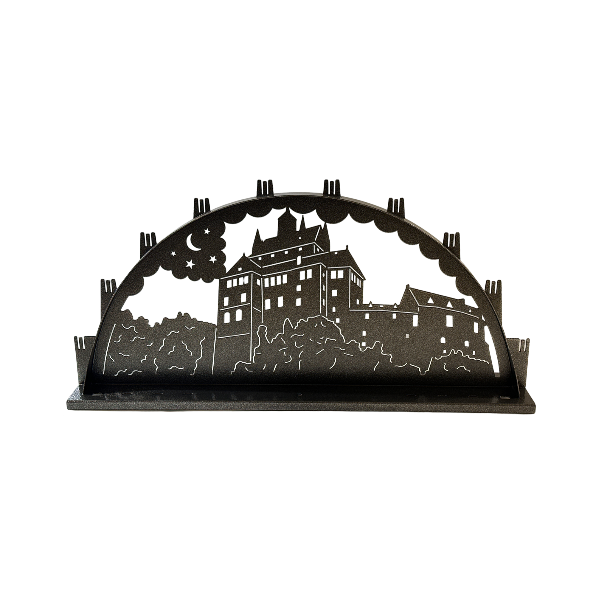 Außenschwibbogen Motiv Burg Kriebstein - Hammerschlagoptik